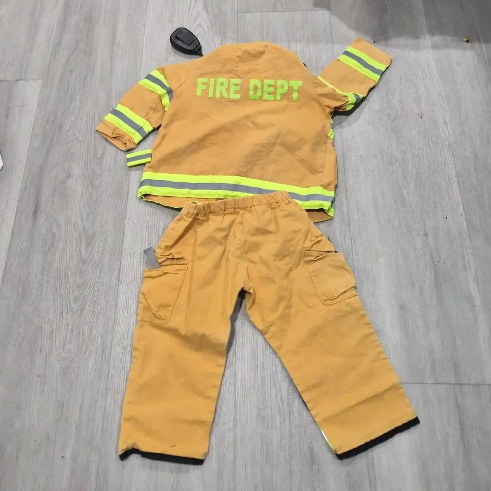 Vintage Fire Fighter Outfit Size 3/4